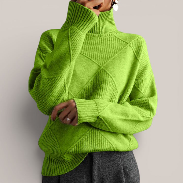 Léa | Pull géométrique raffiné