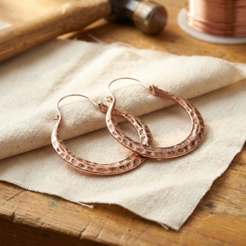 Rose's Ember Copper Earrings
