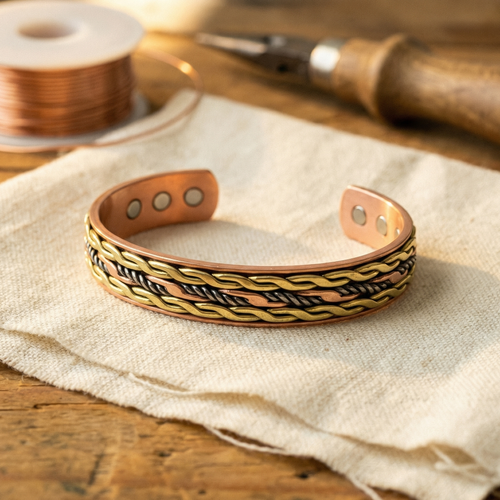 Parker's Weave Copper Bracelet