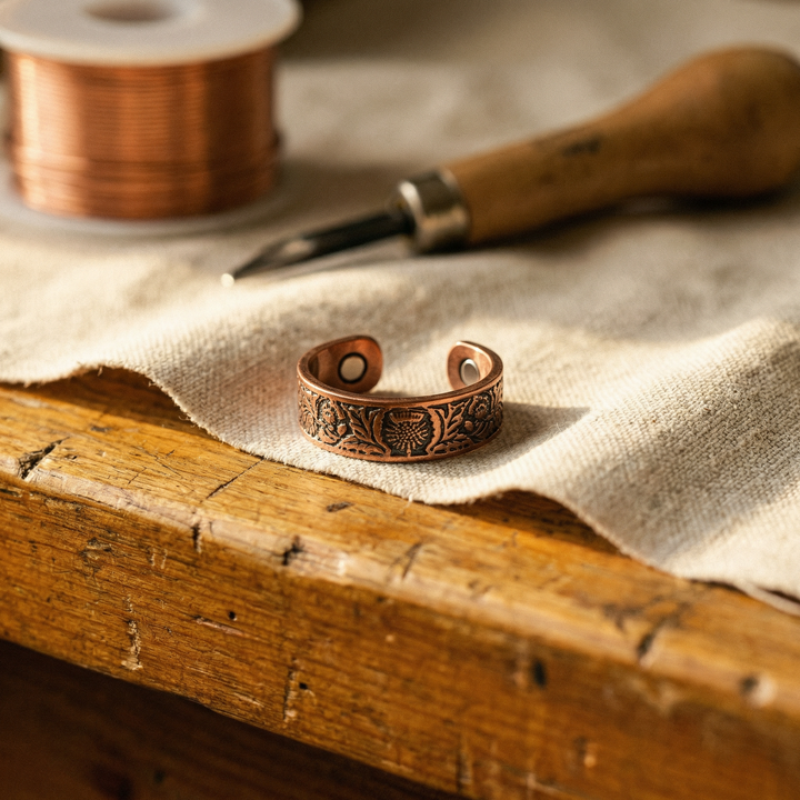 Rose's Bole Copper Ring