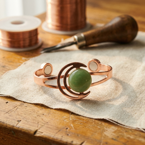 Parker's Sphere Green Copper Bracelet