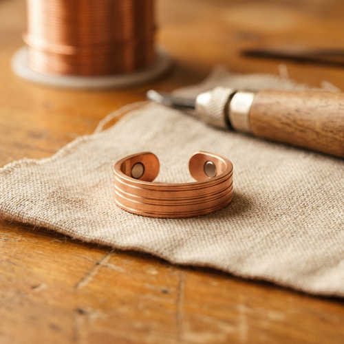 Rose's Band Copper Ring