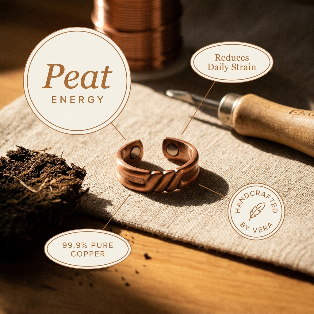 Rose's Peat Copper Ring