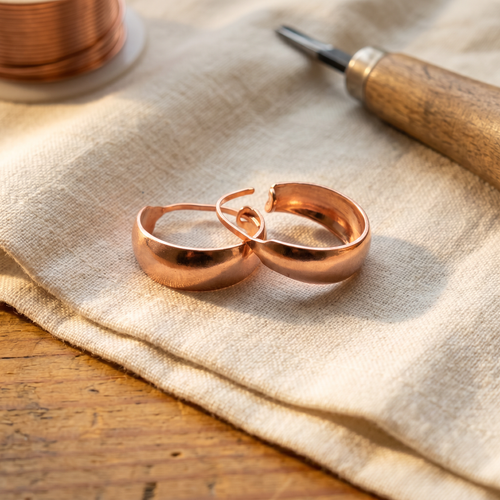 Rose's Dell Copper Earrings