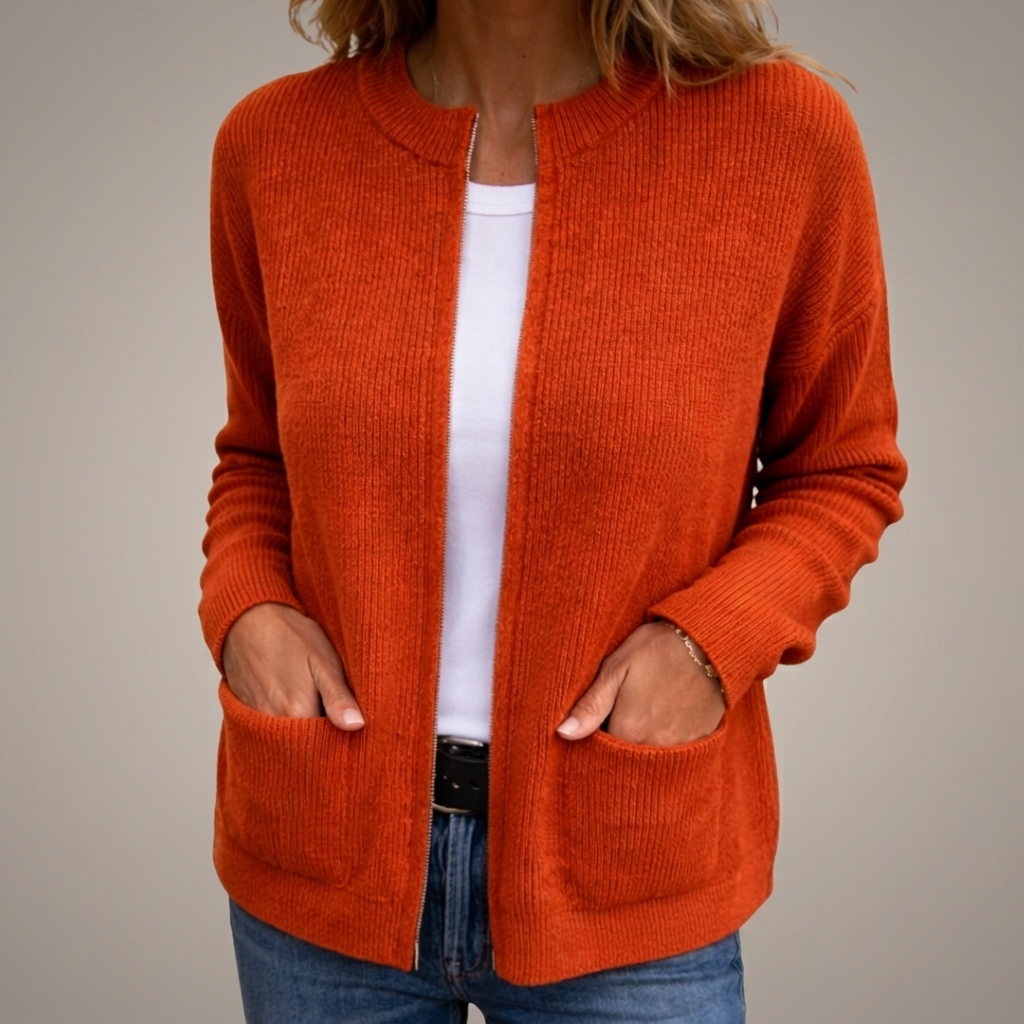 Maeve | Cosy Zip-Up Cardigan