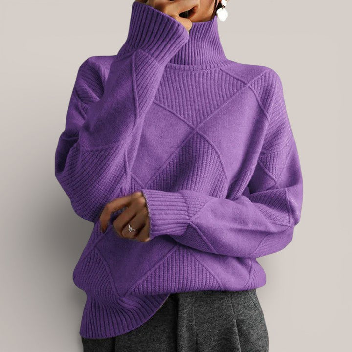 Léa | Pull géométrique raffiné