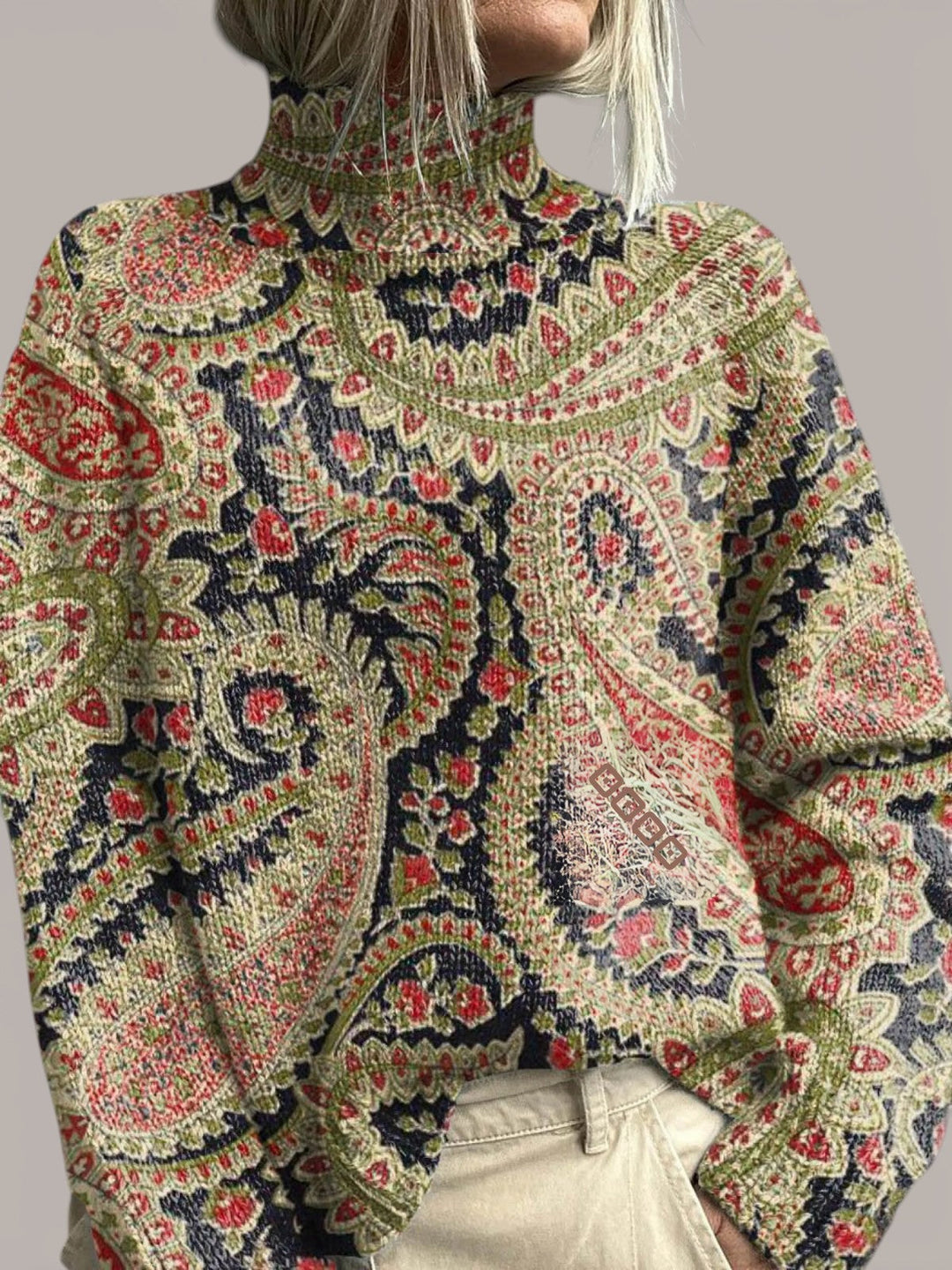 Joséphine | Sous-pull floral artistique