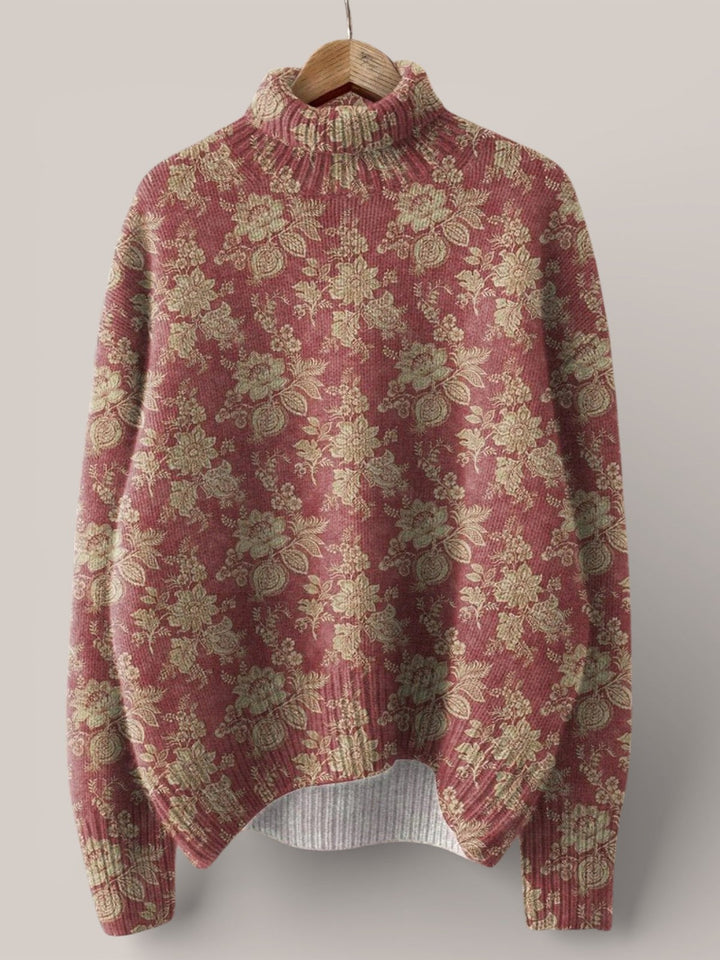 Lucie | Pull vintage fleuri