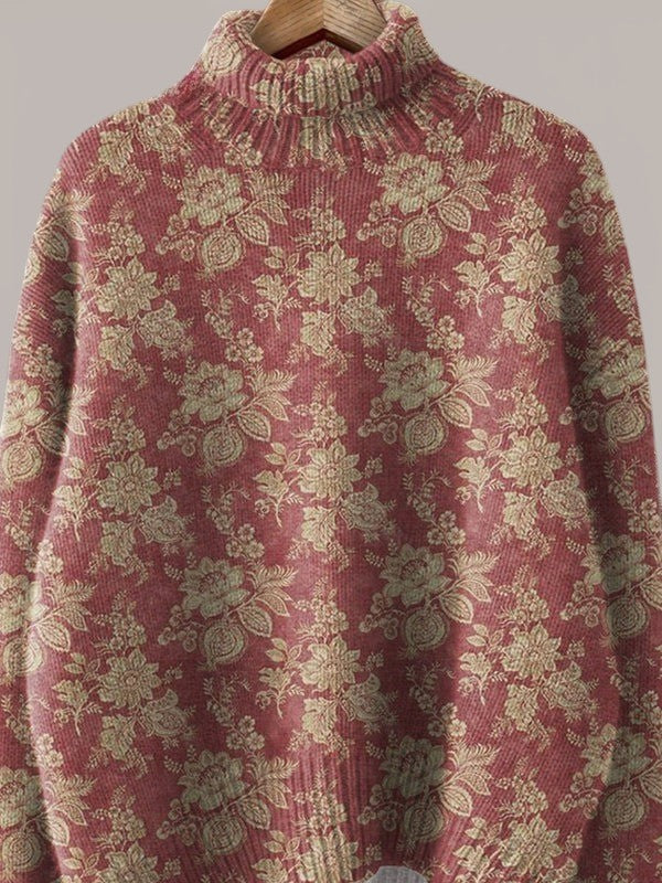 Lucie | Pull vintage fleuri
