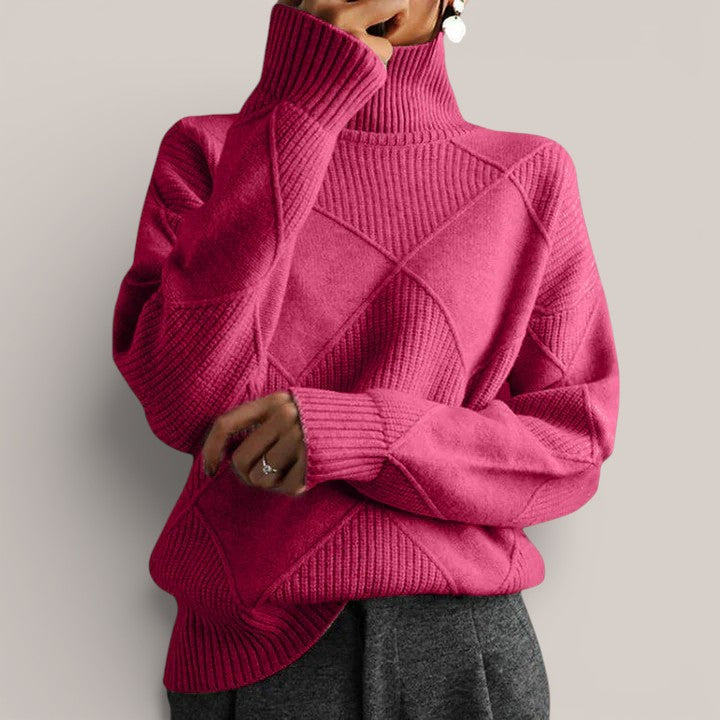 Léa | Pull géométrique raffiné