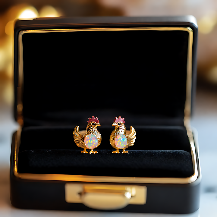 Chicken Opal Stud Earrings