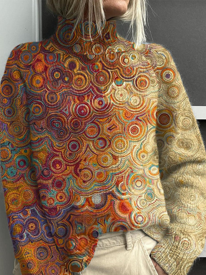 Noëlle | Pull col roulé coloré
