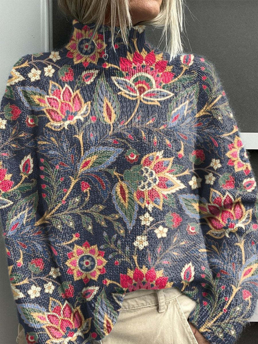 Noëlle | Pull col roulé coloré
