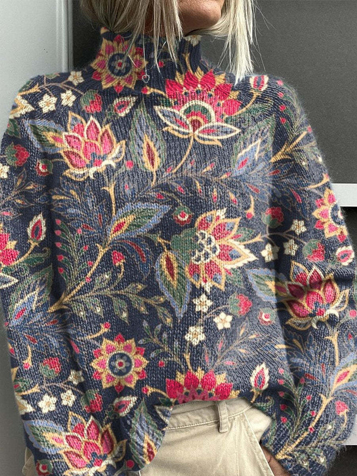 Noëlle | Pull col roulé coloré
