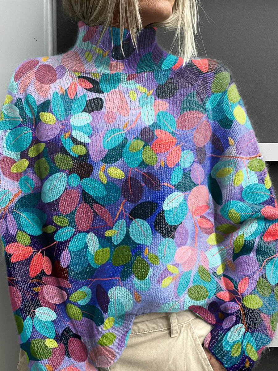Noëlle | Pull col roulé coloré