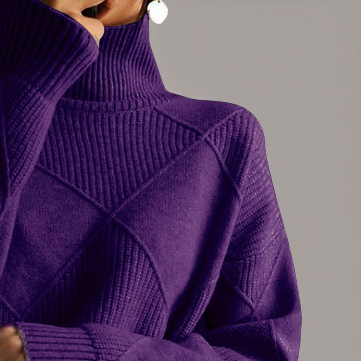 Léa | Pull géométrique raffiné