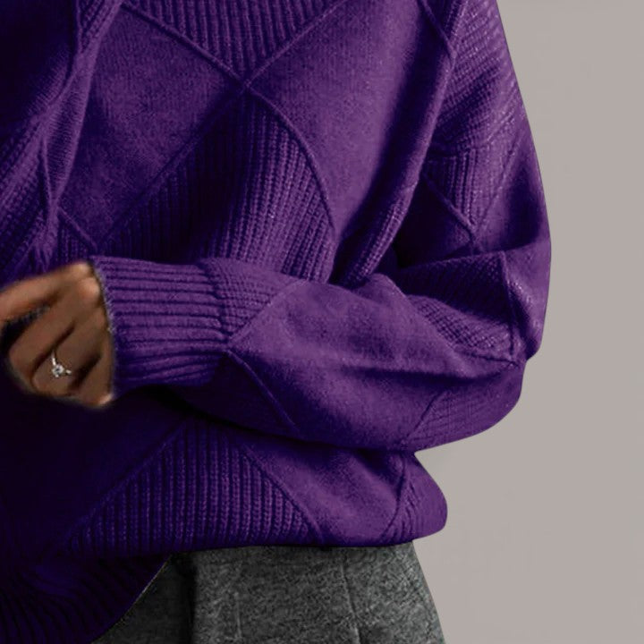 Léa | Pull géométrique raffiné