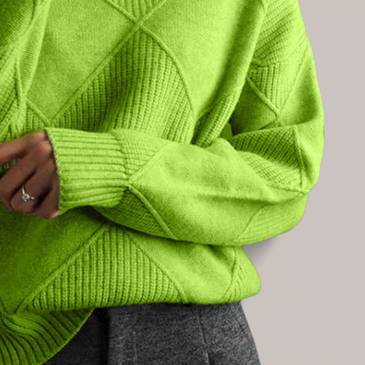 Léa | Pull géométrique raffiné