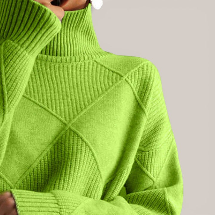 Léa | Pull géométrique raffiné