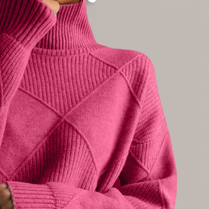 Léa | Pull géométrique raffiné