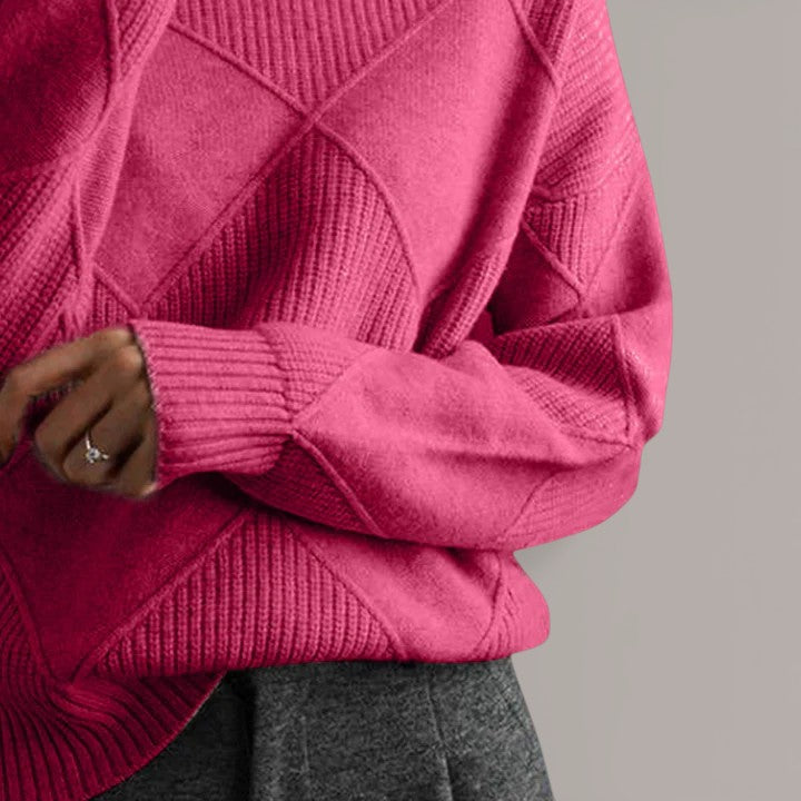 Léa | Pull géométrique raffiné