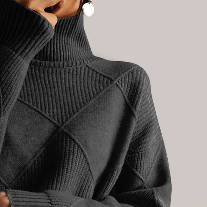 Léa | Pull géométrique raffiné