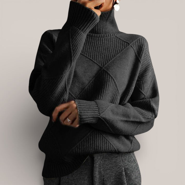 Léa | Pull géométrique raffiné